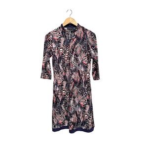 BirdeeSport Australia Tangelo Zebra Print‎ Golf Polo Dress Small NWT Athleisure